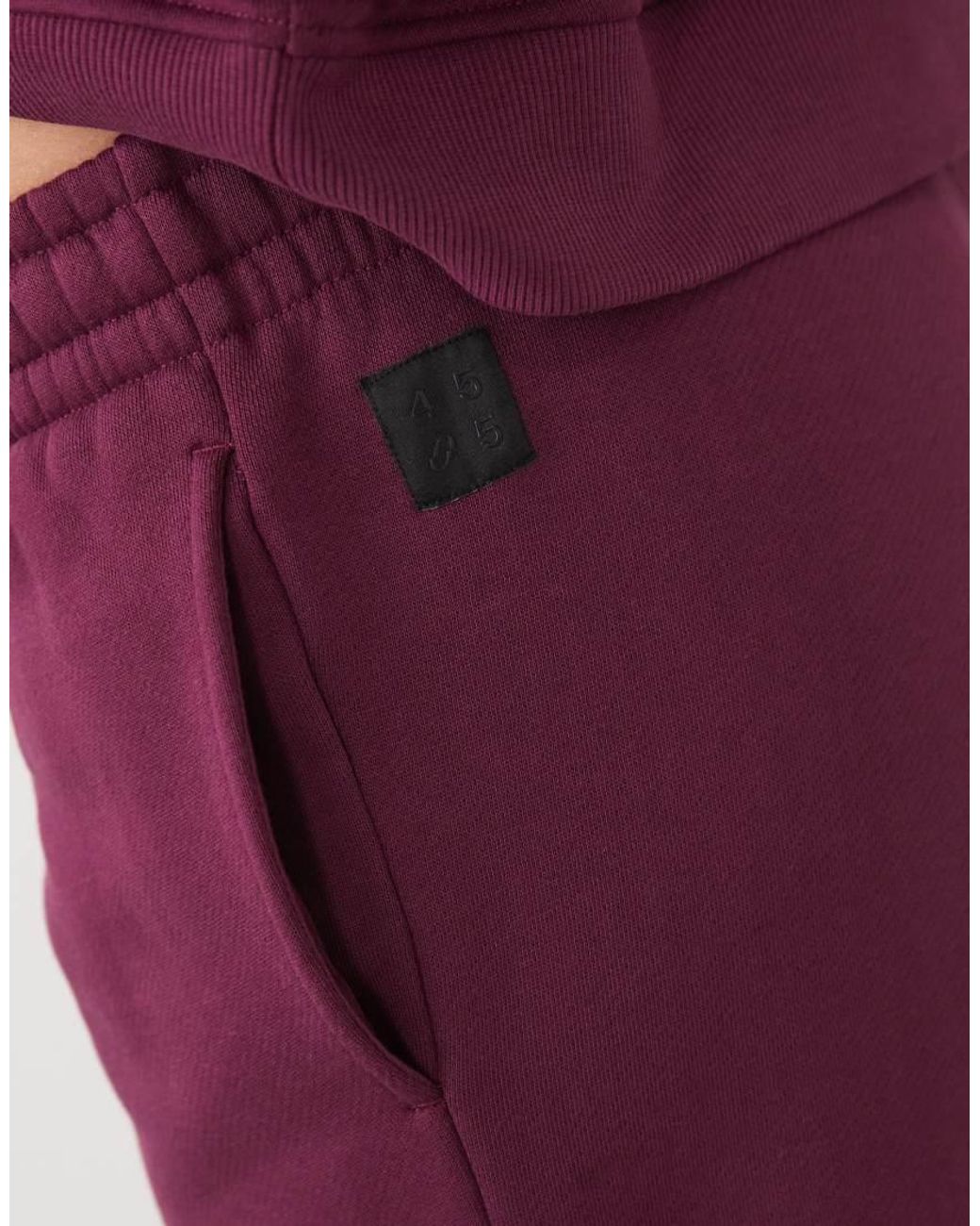 4505 Red Rest Day 400gsm Heavyweight Cotton Wide Leg Trackies