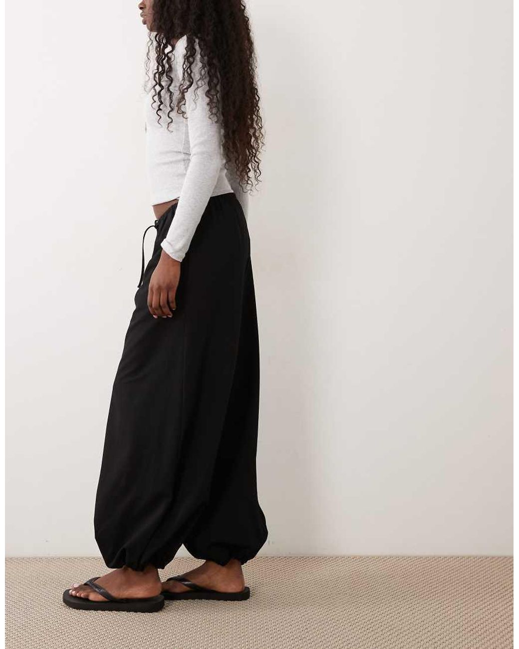 Cotton On Black Willow Balloon Suiting Pant