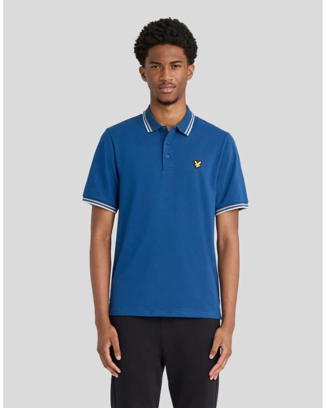Lyle & Scott Blue Mid Layers Crew Neck Sweatshirt for men