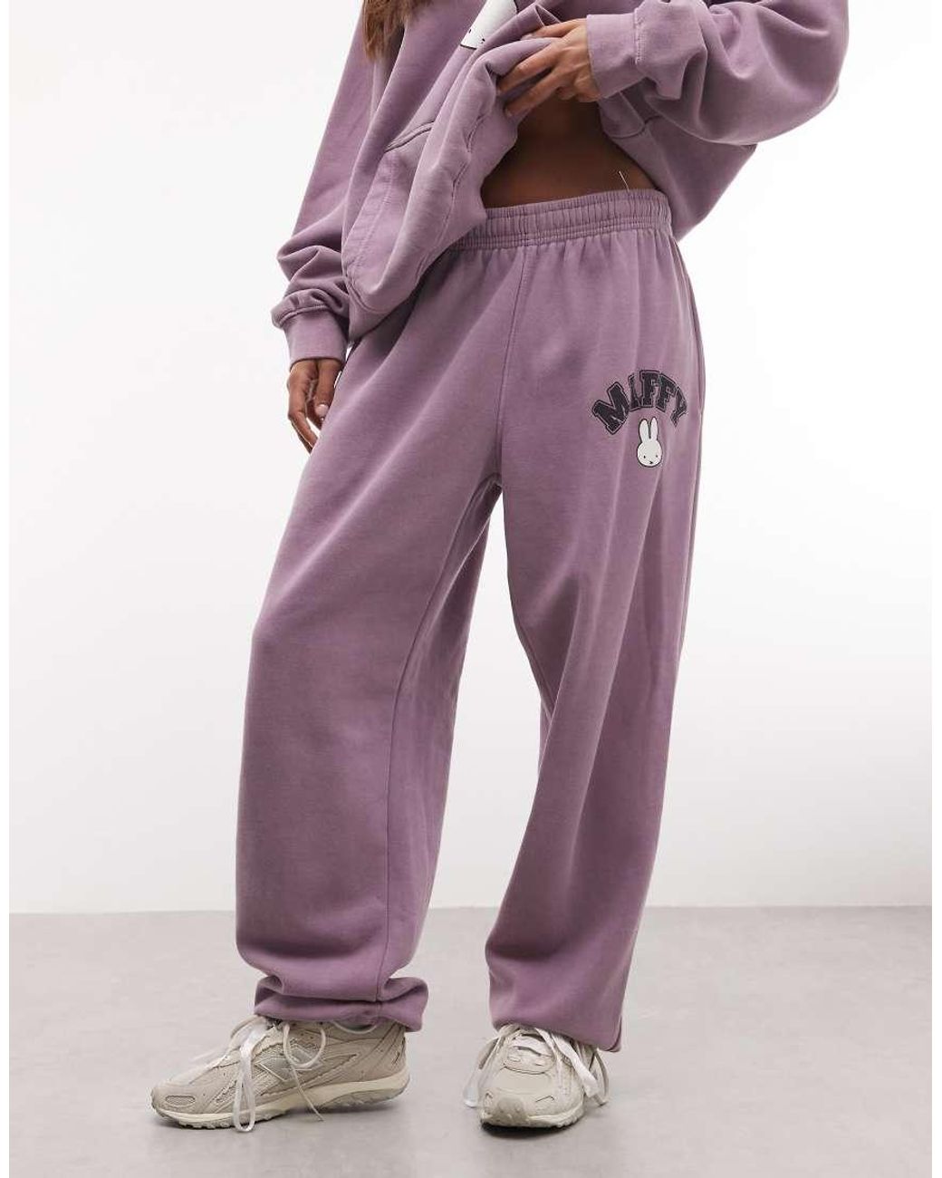 Daisy Street Purple X Miffy Cuffed Joggers