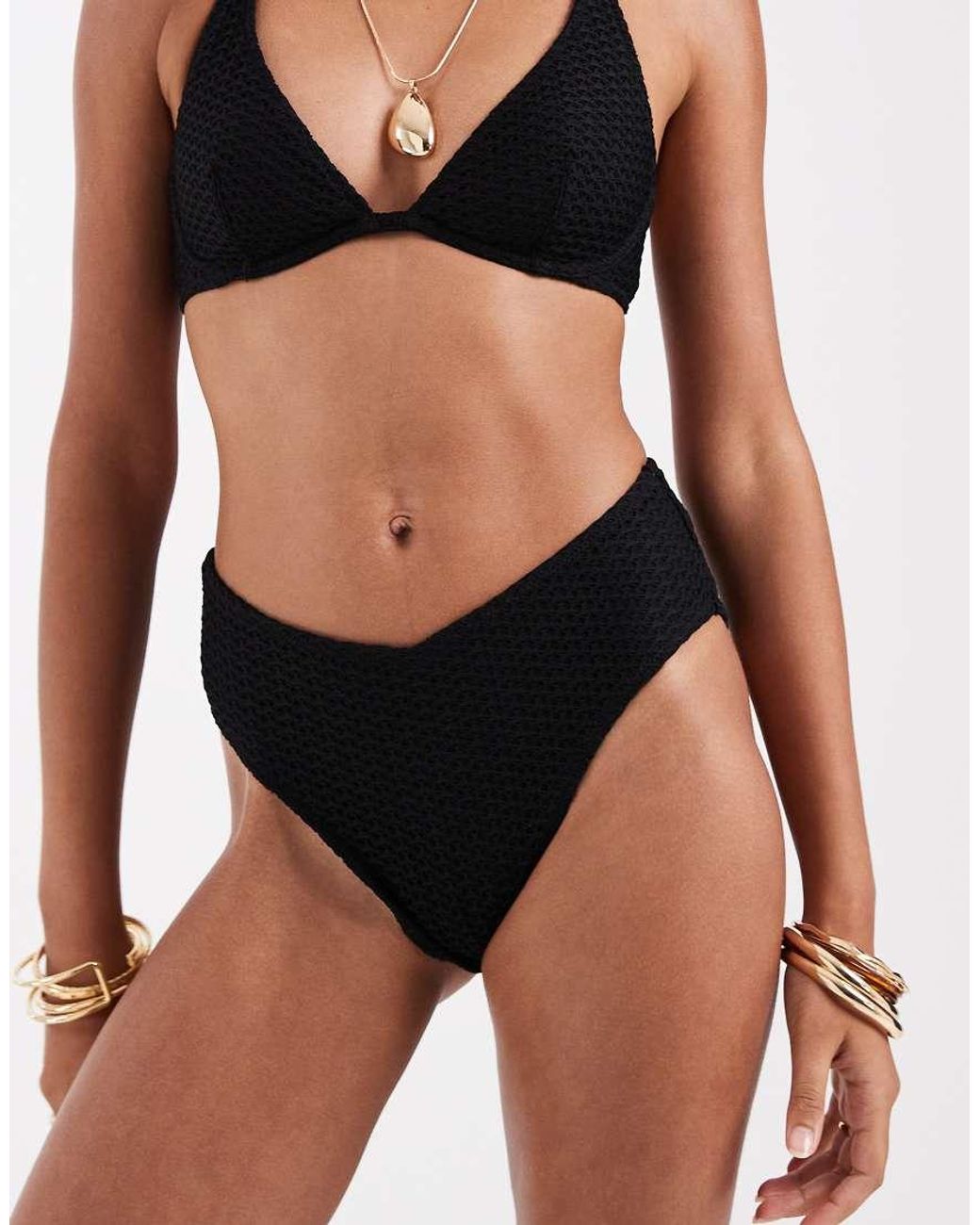 Lindex Black Highwaisted Bikini Bottoms