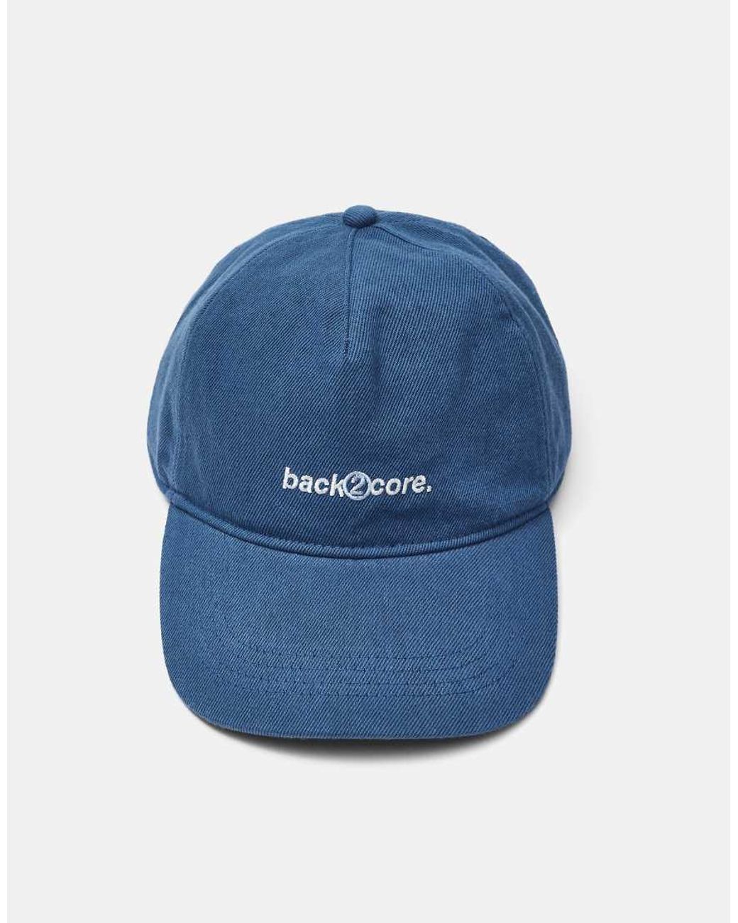 Pull&Bear Blue Stwd Embroidered Cap for men