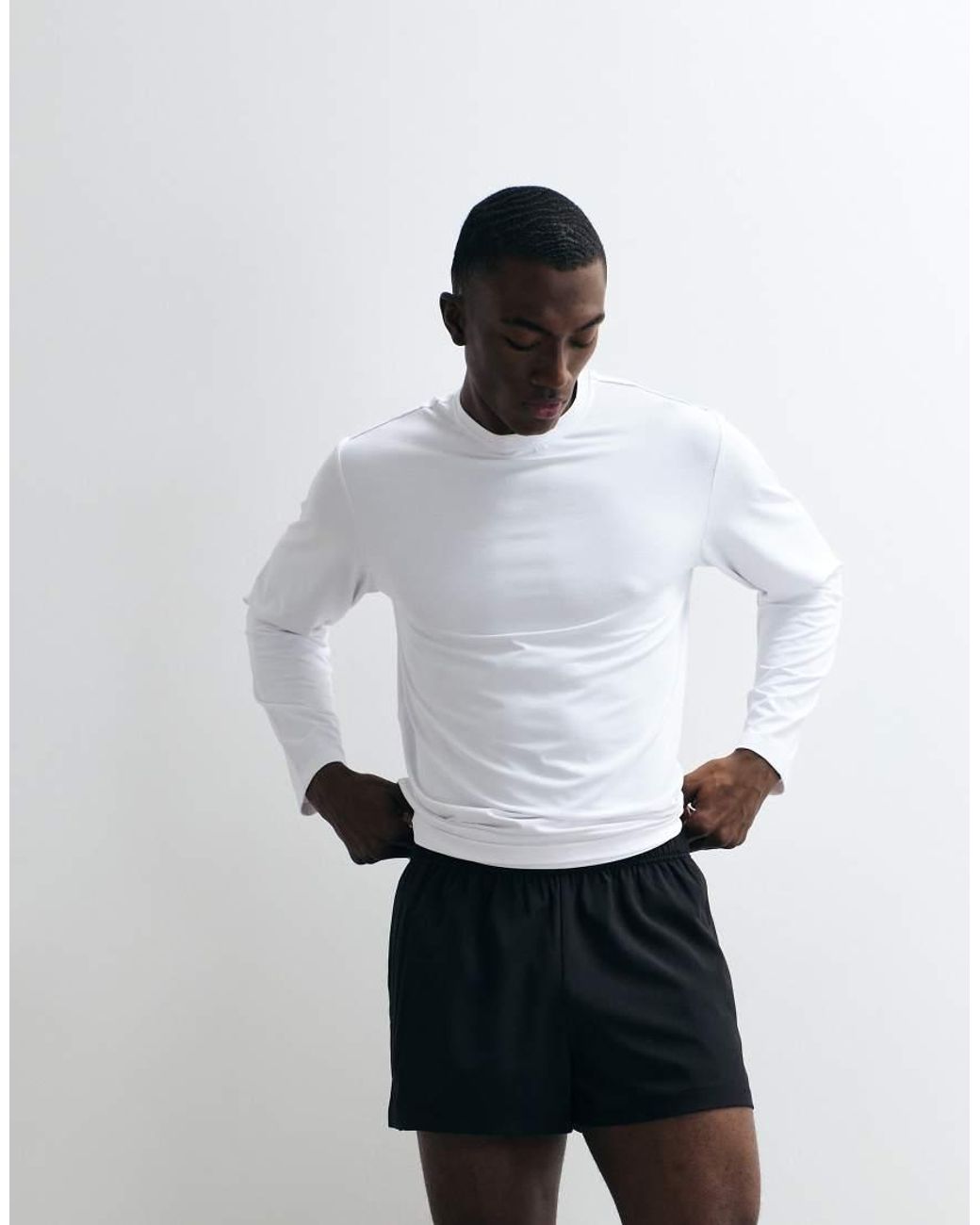 4505 Gray Icon 3 Inch Quick Dry Running Shorts With Back Phone Pocket for men