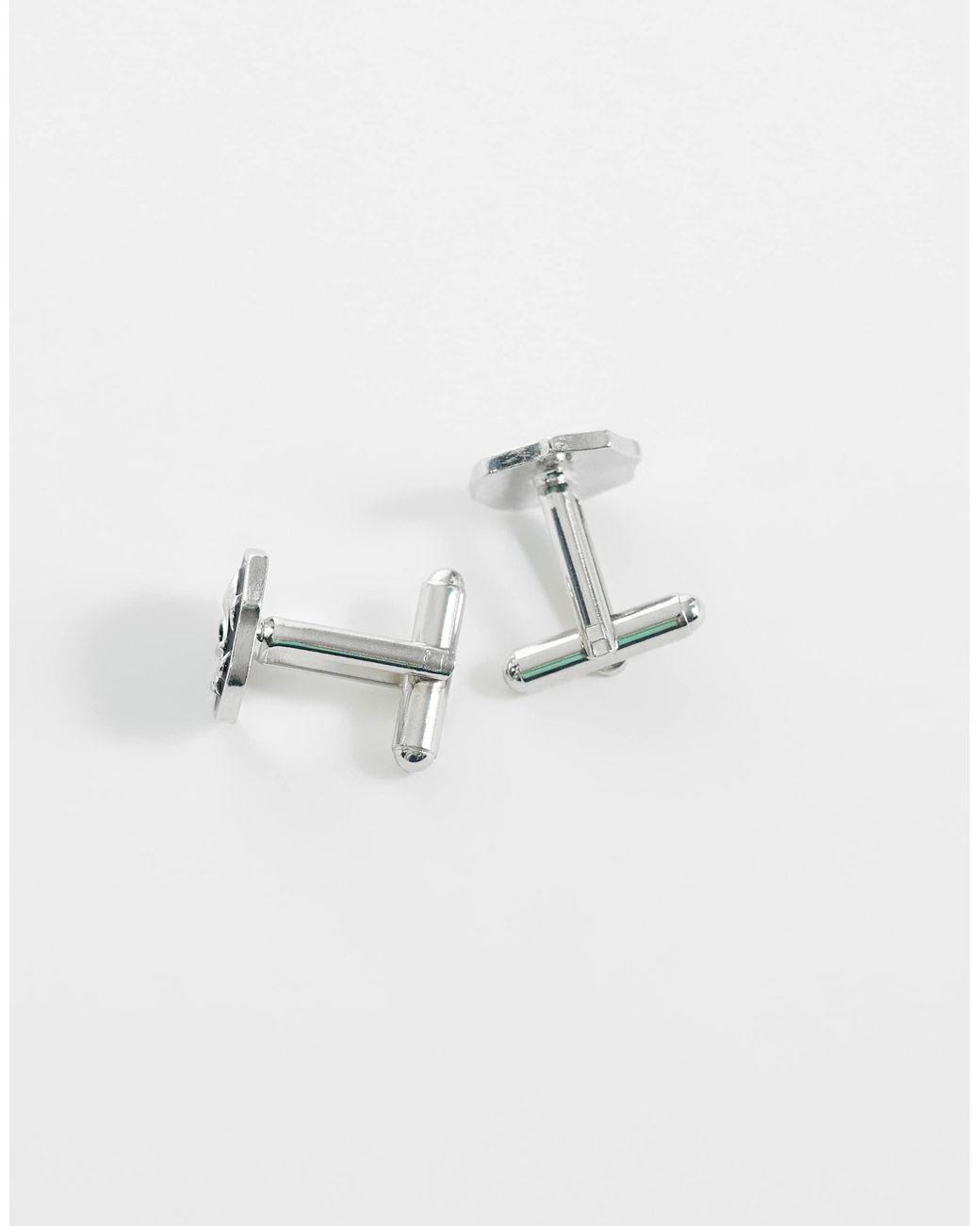 ASOS White Fleur-de-lis Cufflinks for men