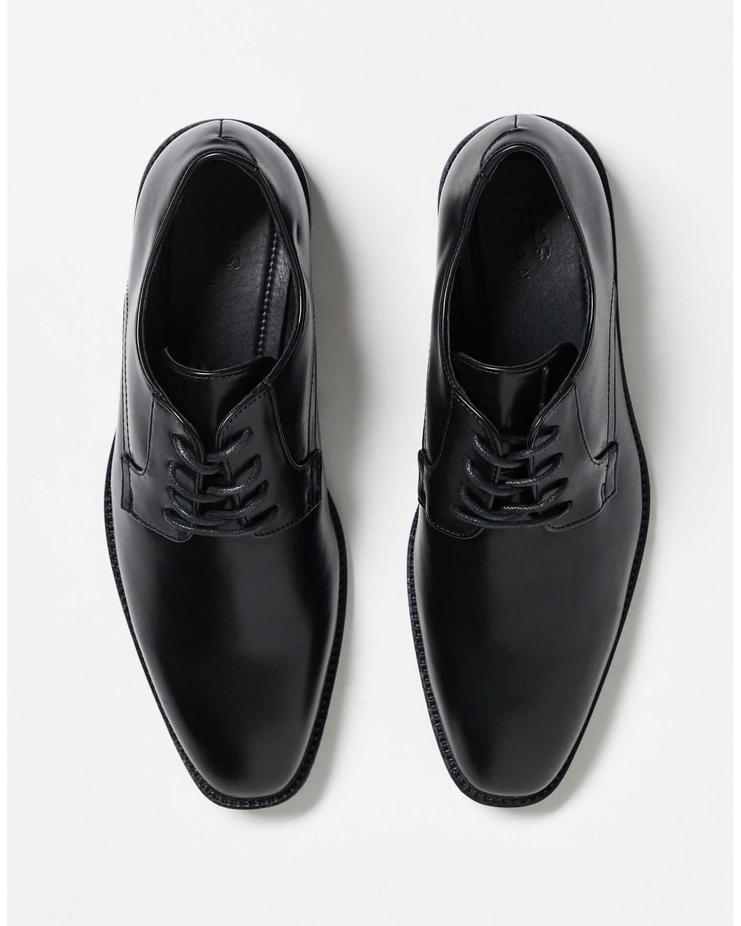 ASOS Black Smart Lace Up Derby Shoes for men