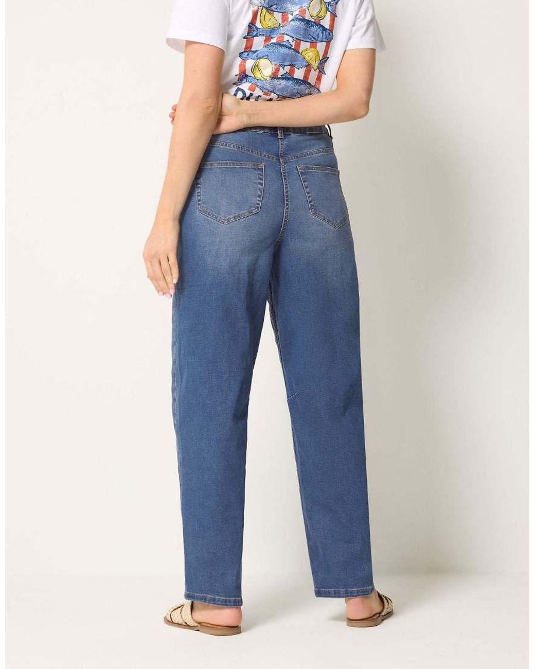 Long Tall Sally Blue Barrel Leg Jeans