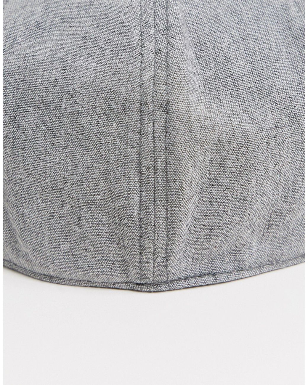 Ben Sherman Flat Cap in Gray for Men | Lyst