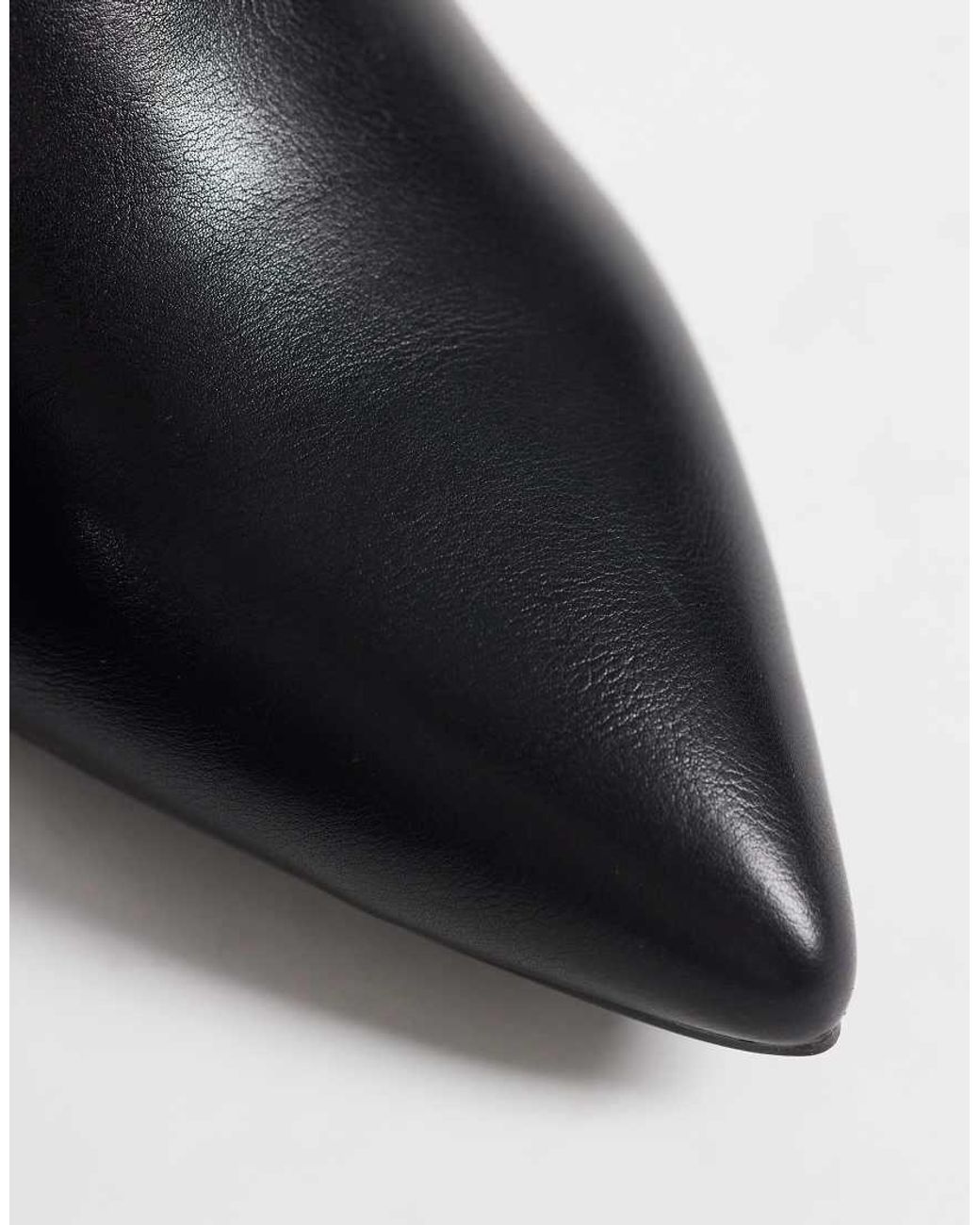 SEQWL Wide Fit Black Benz Knee High Kitten Heel Boots