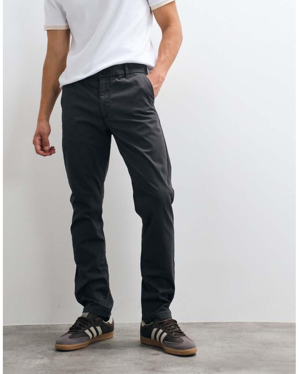 ASOS Blue Tapered Chinos for men