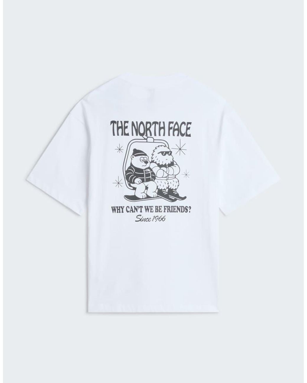 The North Face White M Let's Be Buddies Oversized Ss Tee for men