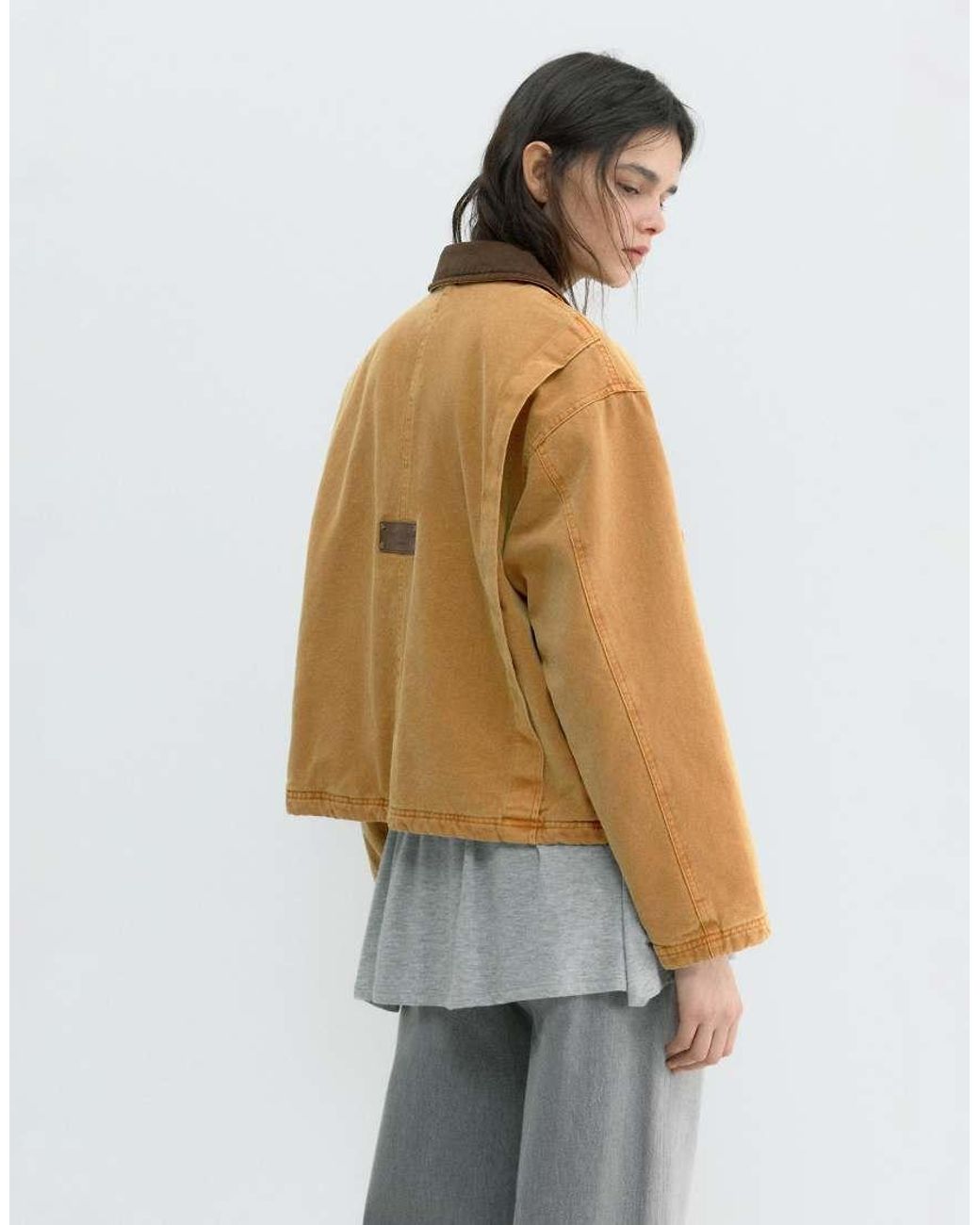 Pull&Bear Natural Combined Collar Jacket