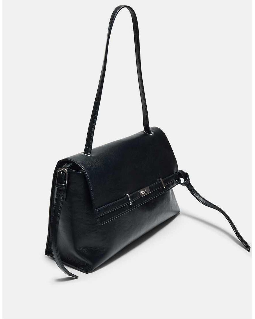 Stradivarius White Maxi Belt Bag
