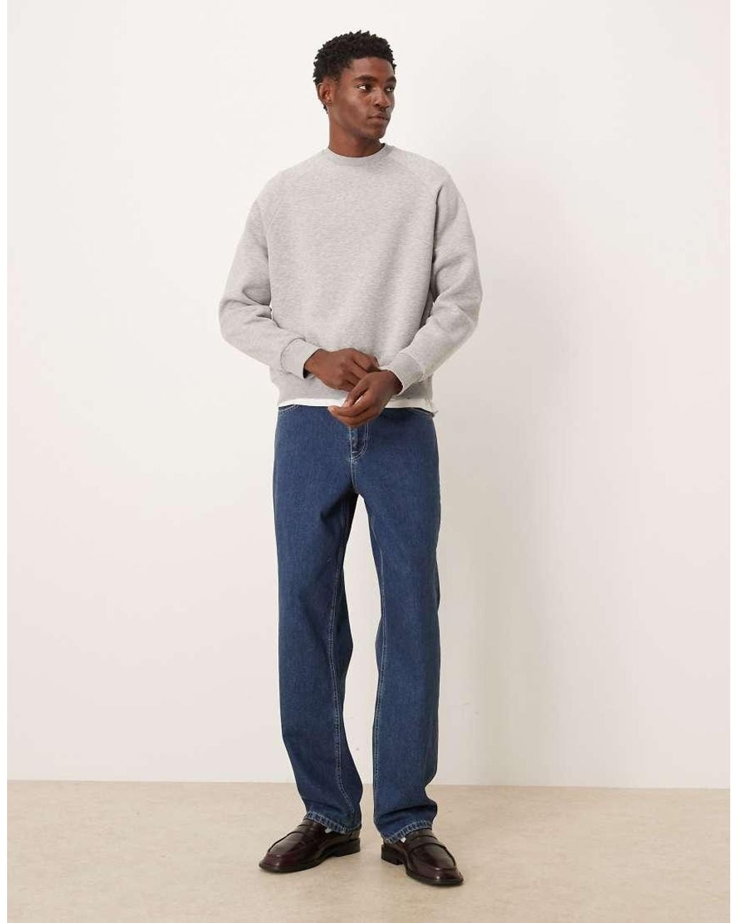 ASOS Natural Relaxed Sweatshirt for men