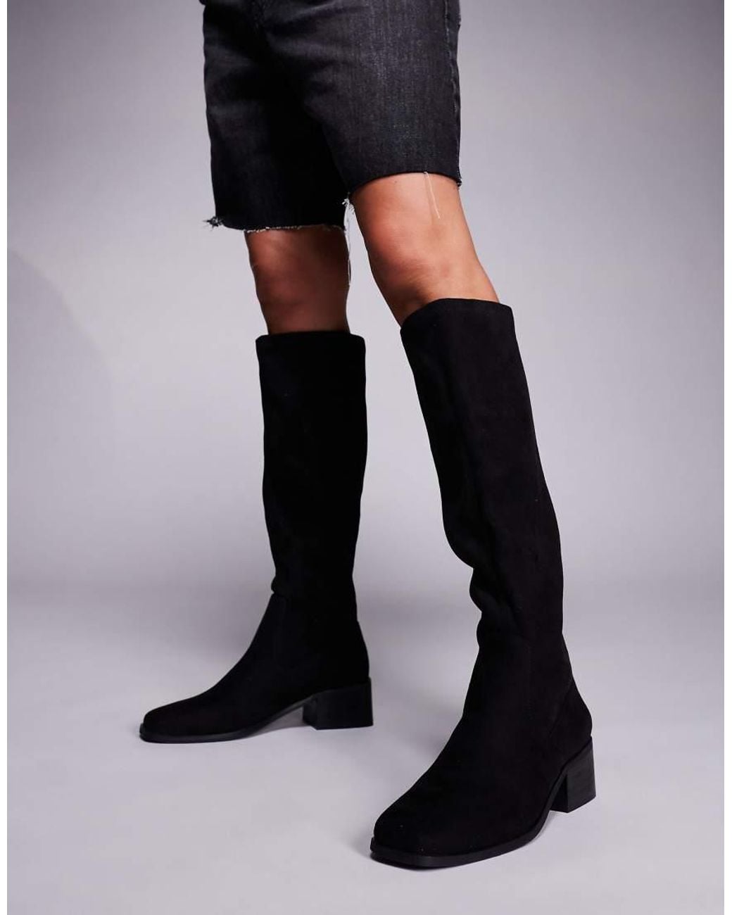 SIMMI Black Simmi London Xander Smart Knee Boots