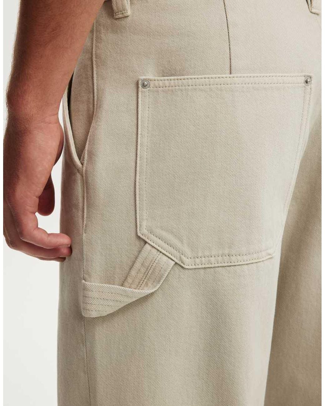 Cotton On Natural Baggy Worker Pant for men