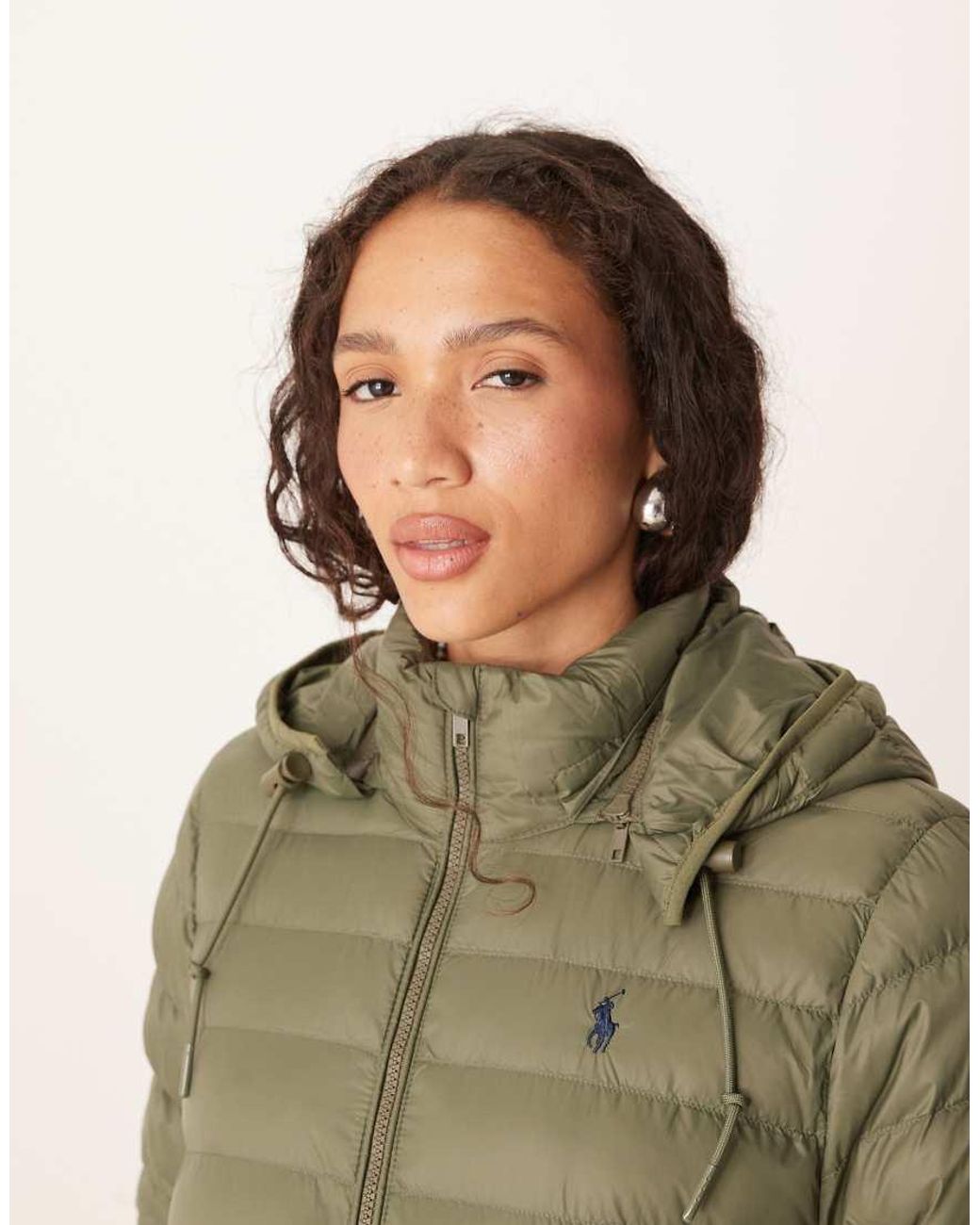 Polo Ralph Lauren Brown Hooded Puffer Jacket
