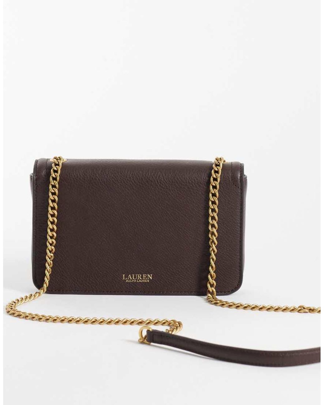 Ralph Lauren Red Fold Over Shoulder Bag