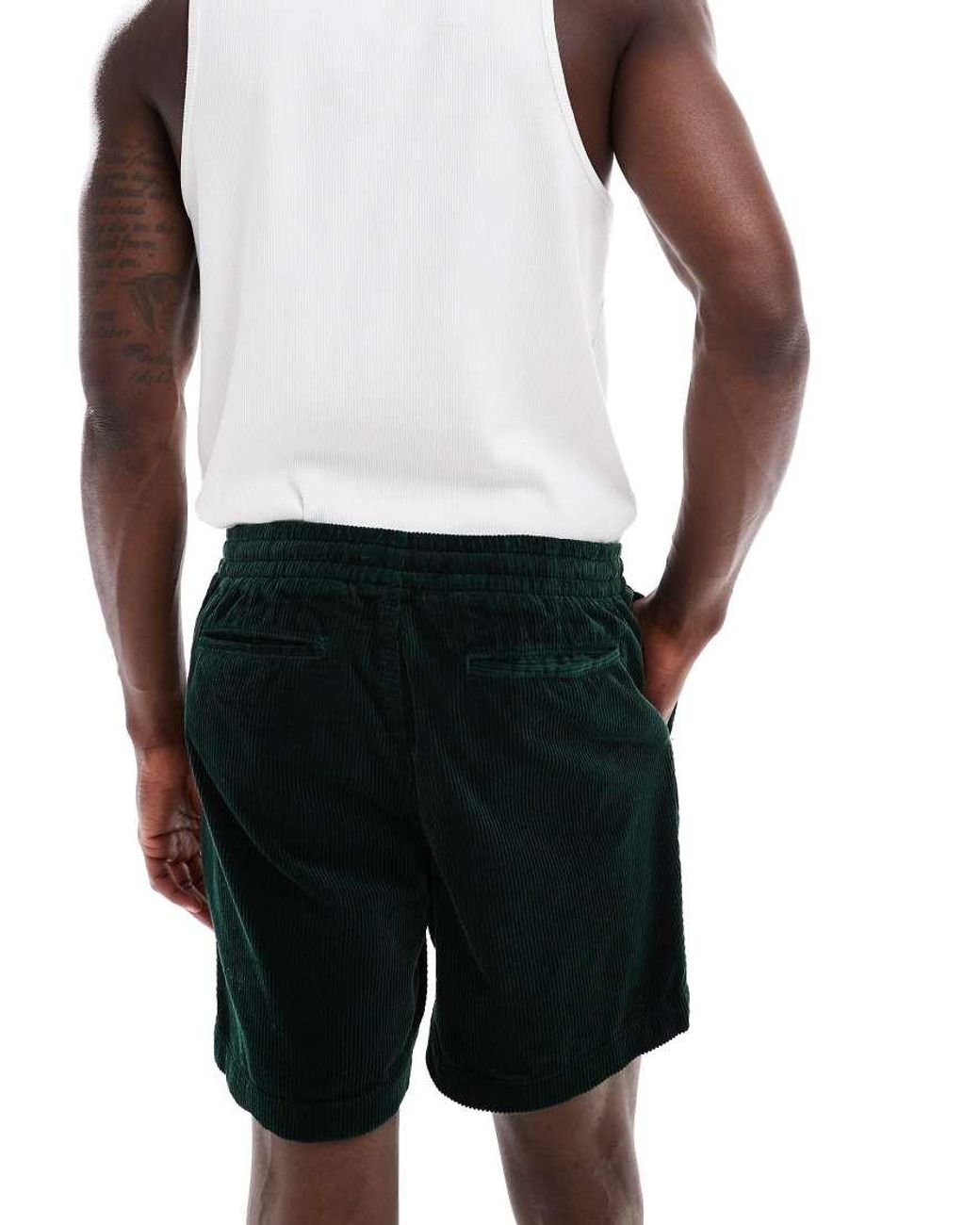 Polo Ralph Lauren White Prepsters Flat Front Cord Shorts for men