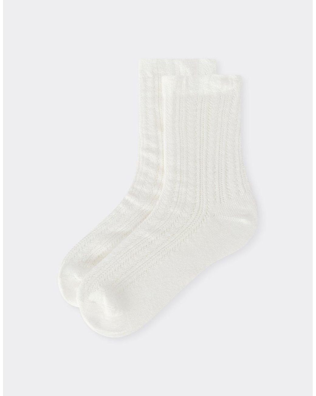 Calzedonia White Openwork Socks