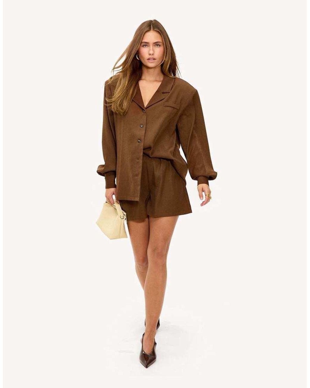 Loavies Brown Retro Flavour Button Blouse