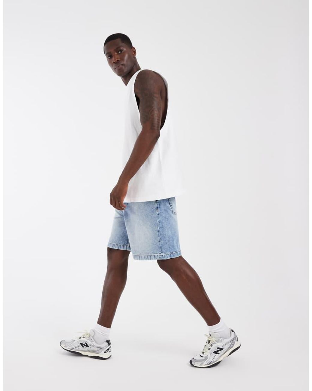 River Island White Vest for men