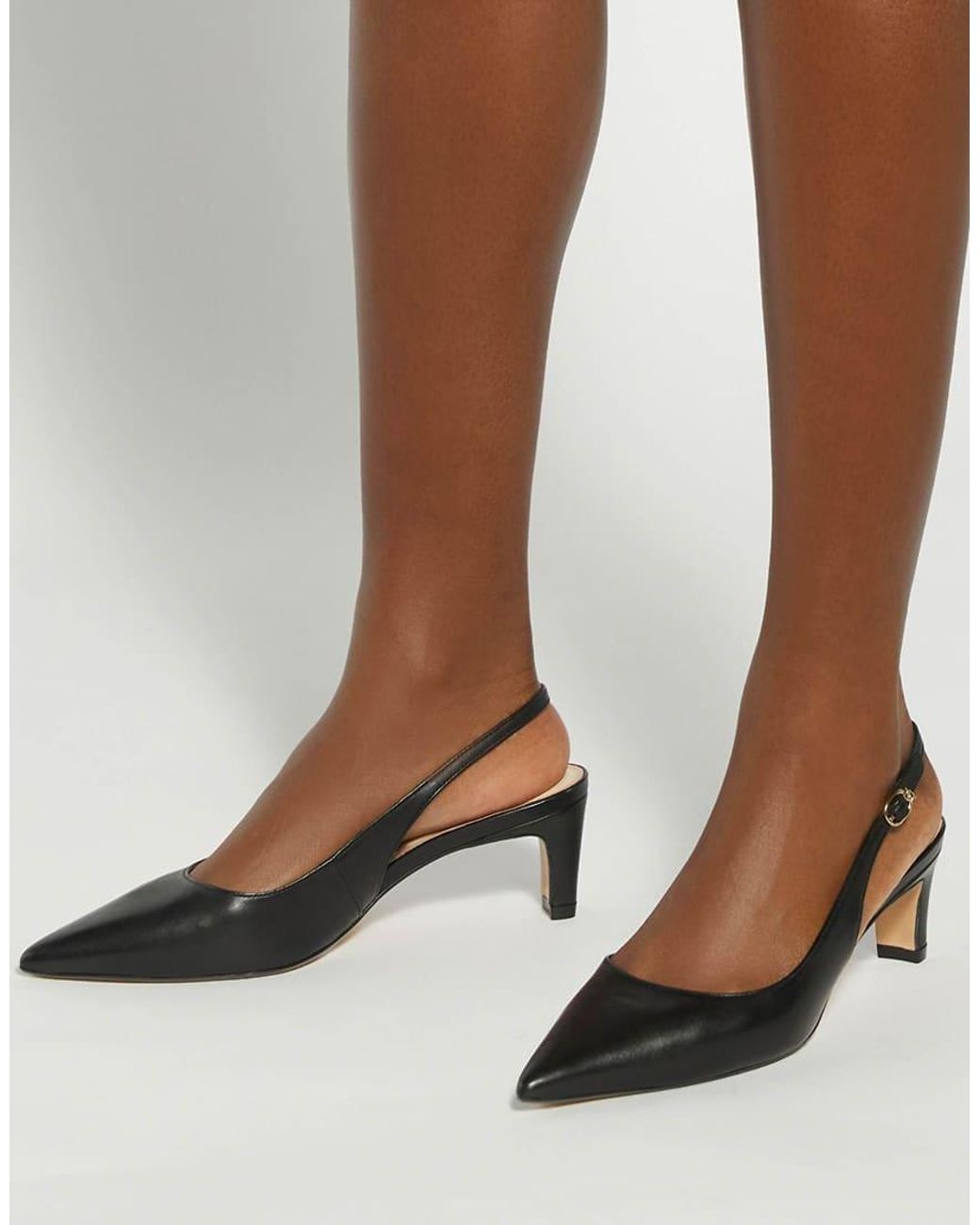 Dune Black Connection Slingbacks