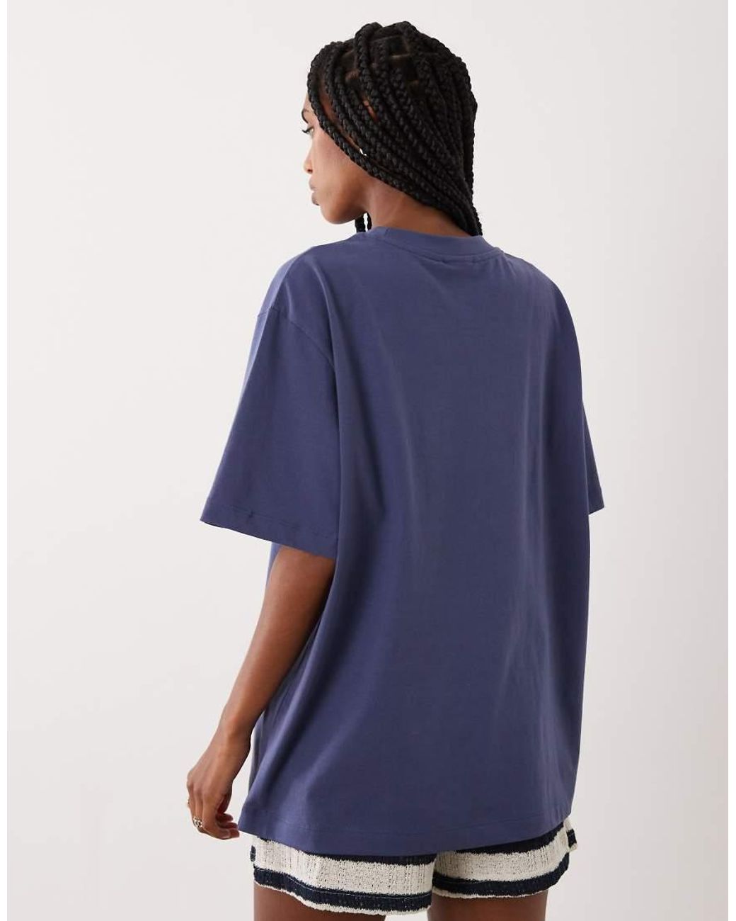 ASOS Blue Oversized T-shirt With Oahu Exotic Fruit Graphic