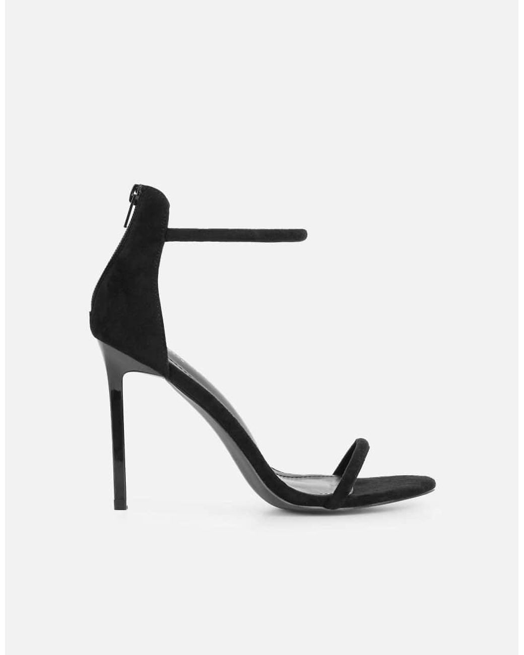 SIMMI Gray Amari Barely There Heeled Sandals