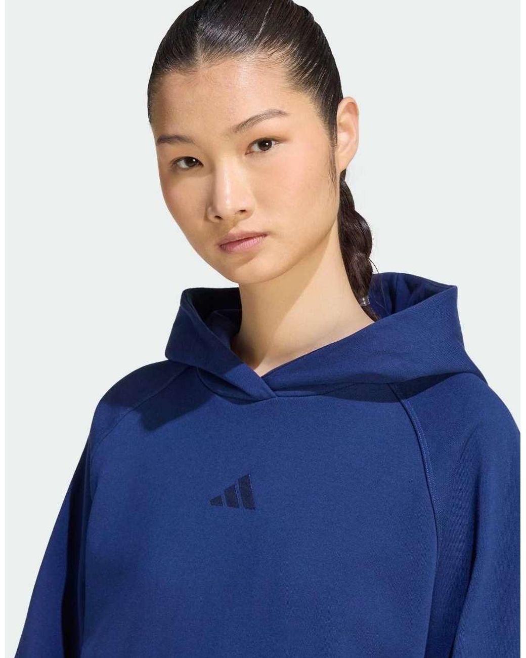Adidas Originals Blue Adidas Kit Small Logo Hoodie
