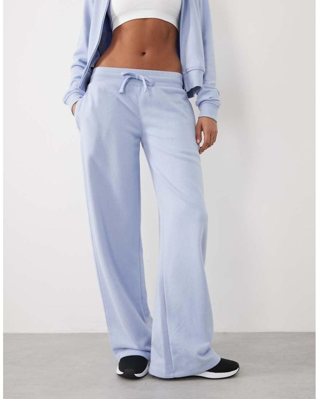 4505 White Y2k Lightweight Studio Low Rise joggers