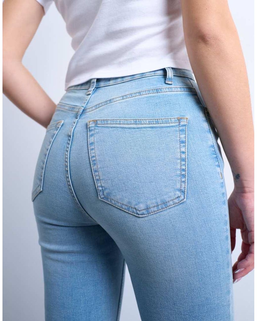 Topshop Hourglass Blue Jamie Skinny High Rise Jean