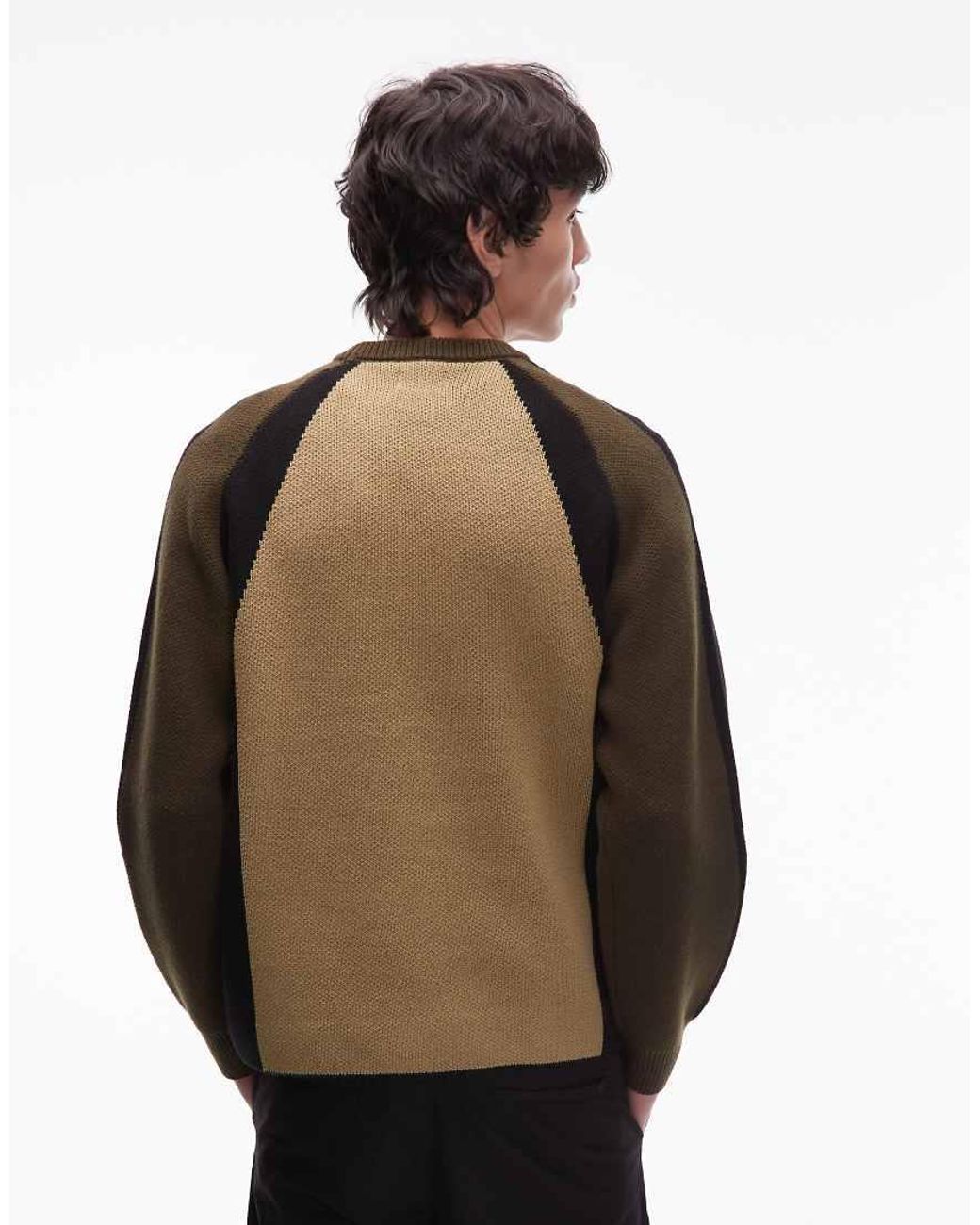 Obey Multicolor Raglan Knitted Jumper for men