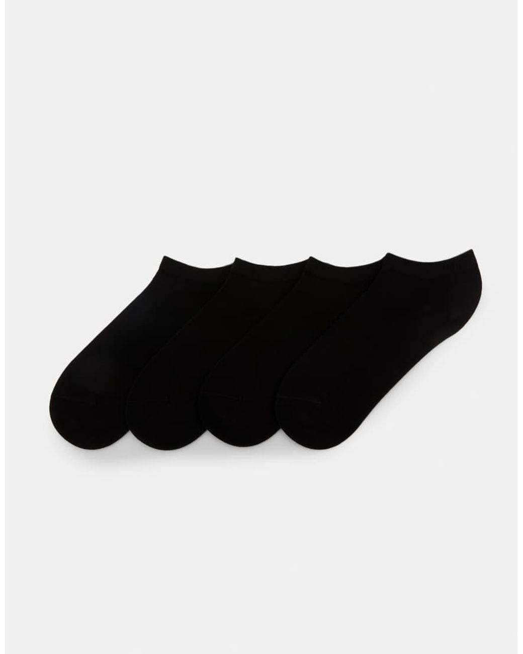 Pull&Bear Set Van 4 Paar Enkelsokken in het Black voor heren