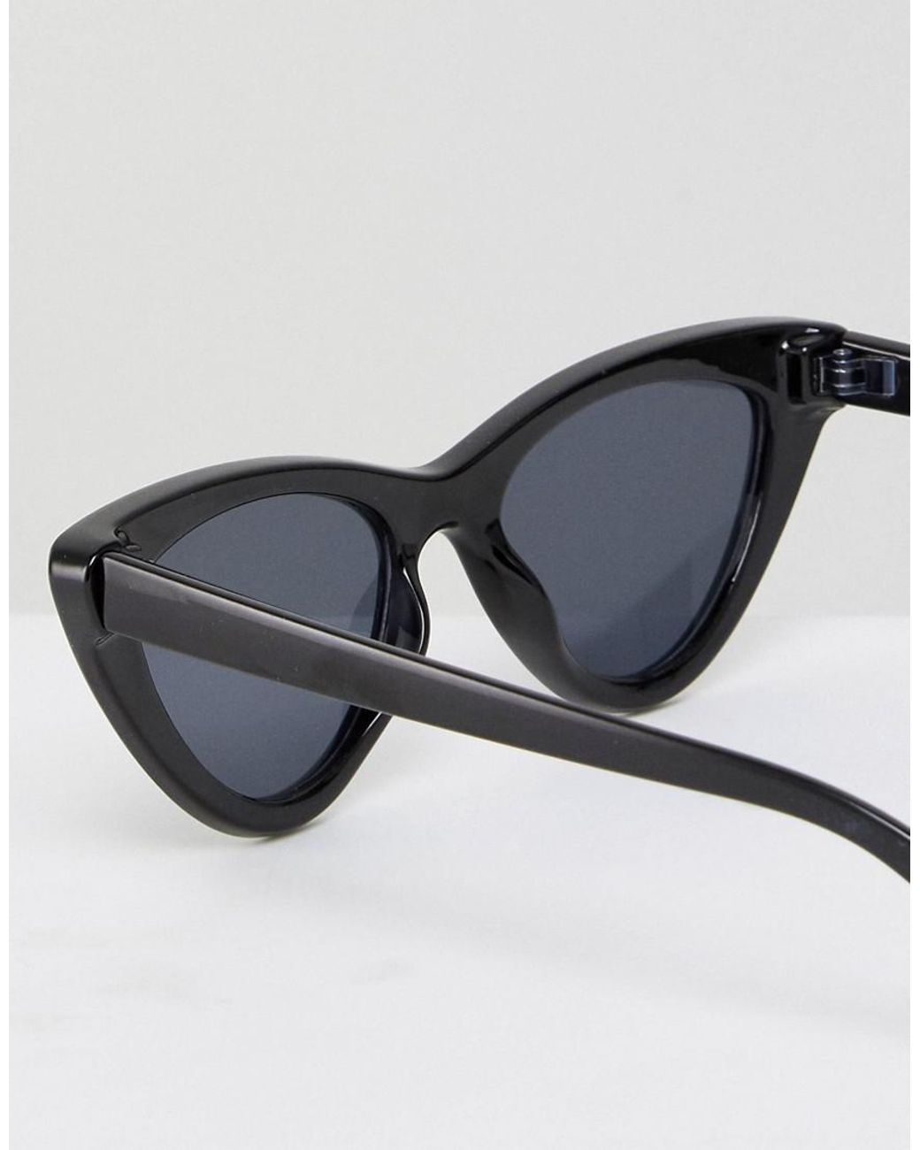 Stradivarius Cat Eye Sunglasses in Black | Lyst