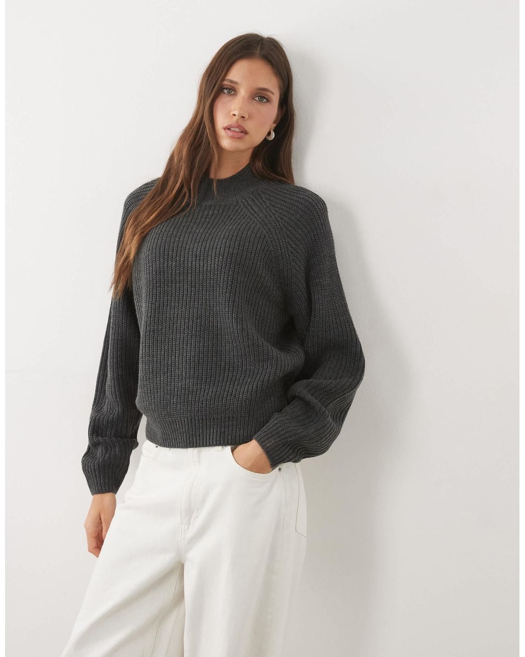 Threadbare Multicolor Pullover mit stehkragen
