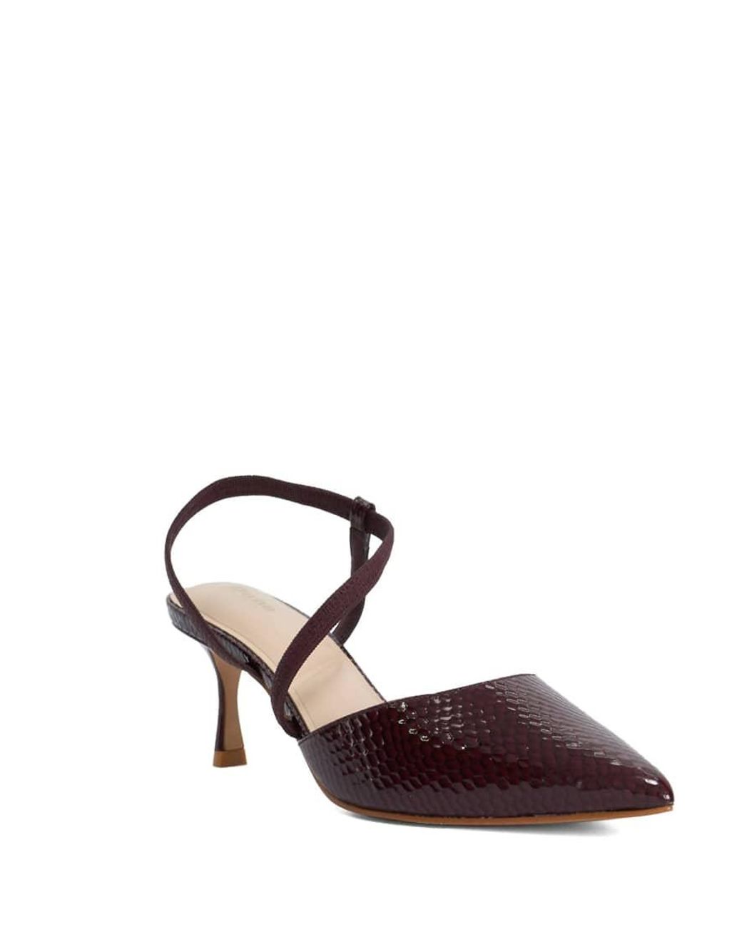Dune Brown Charming Court Shoes
