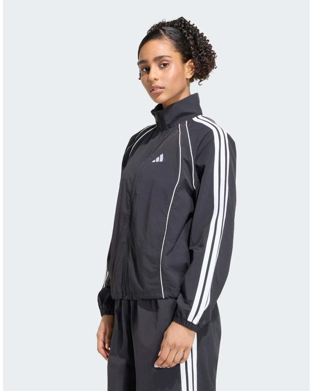 Adidas Originals Blue Iconic Woven Tracktop With 3-stripes