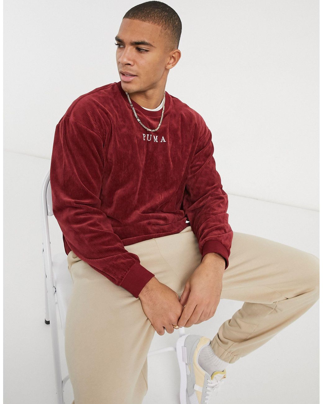 Puma cord sweatshirt deals