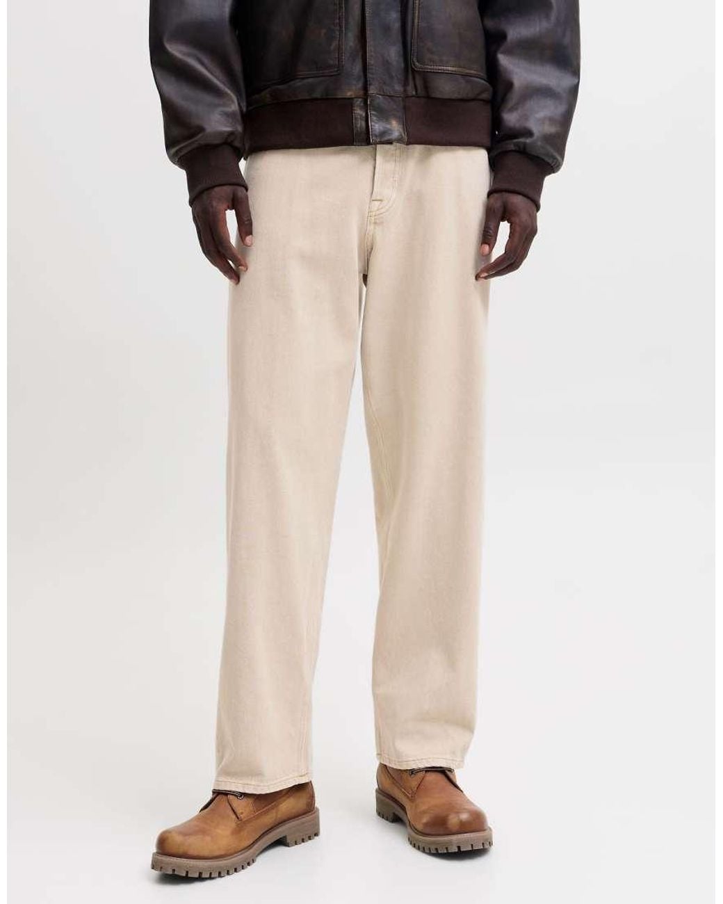 Jack & Jones Black Alex High Rise baggy Fit Jeans for men
