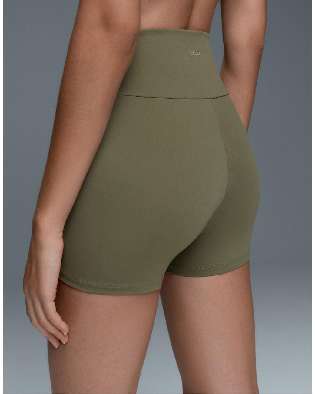 Oysho Gray Comfortlux High-rise 10cm Hot Pants