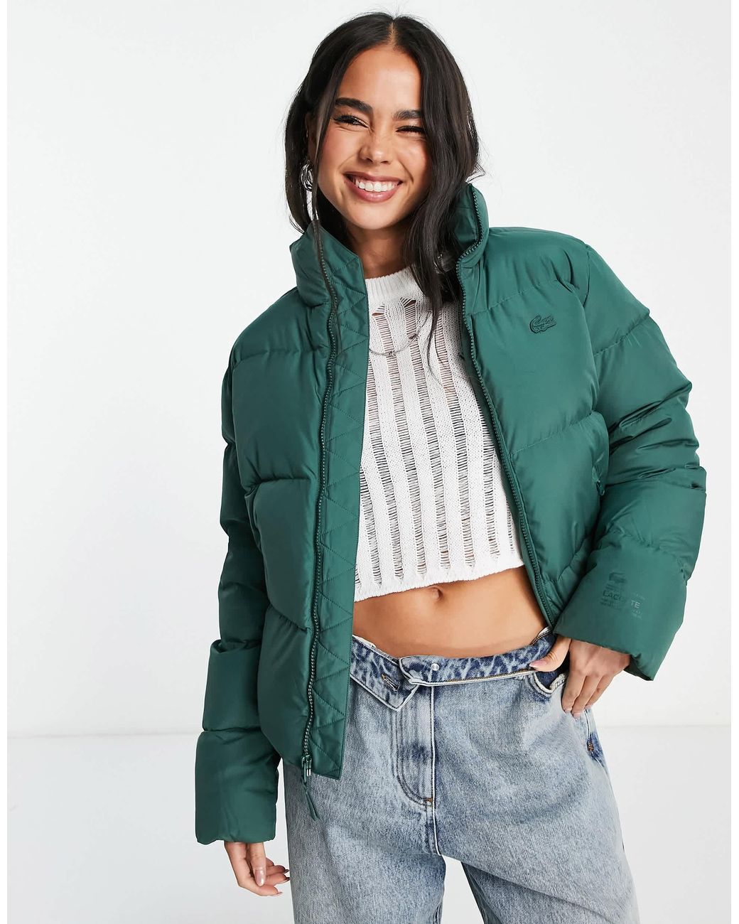 Doudoune lacoste capuche sale