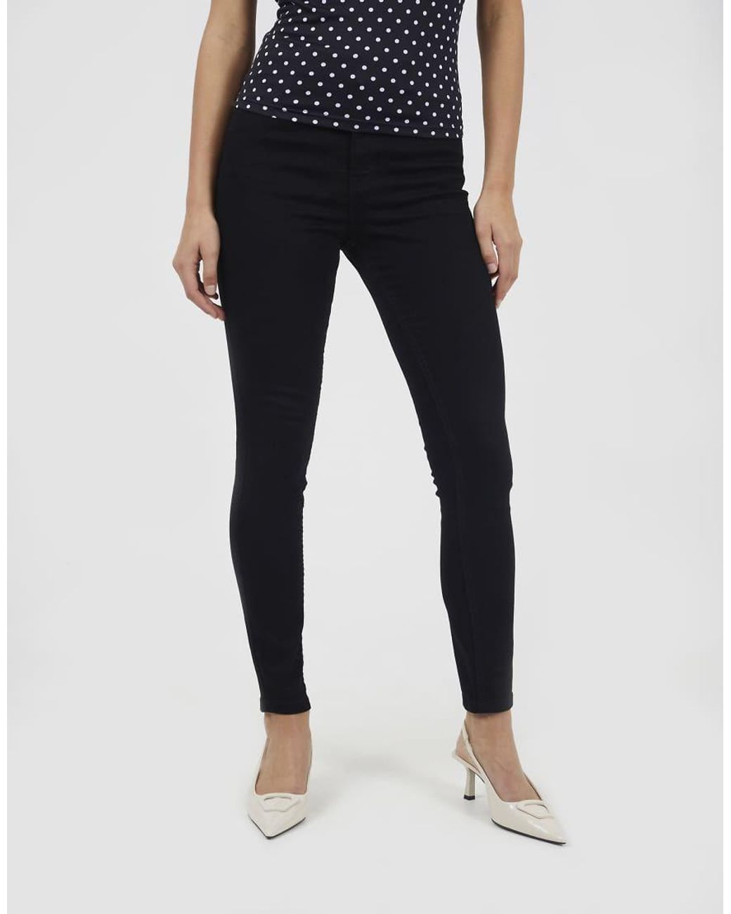 Brave Soul Blue High Waist Skinny Jeans