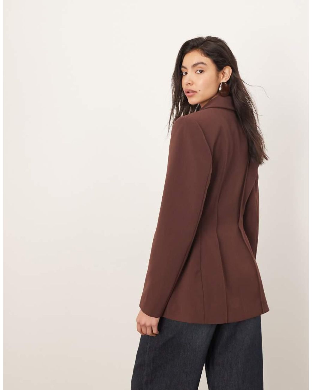 ARRANGE Brown Premium Sculpted Blazer