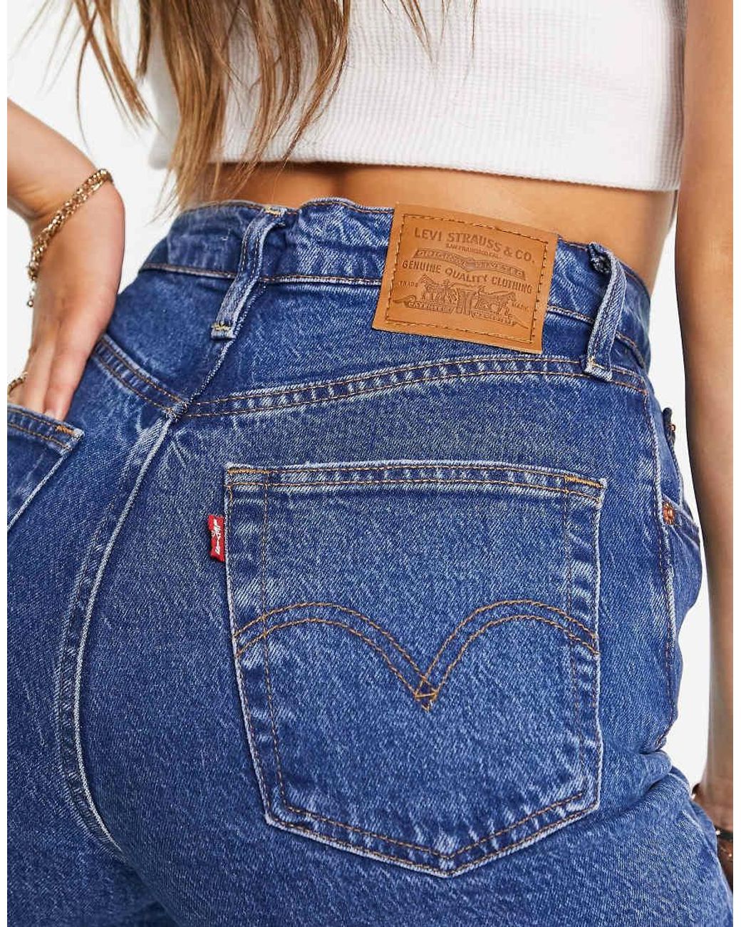 Levi's Blue Ribcage Straight Ankle Jeans