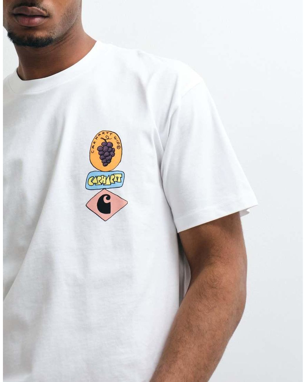 Carhartt Gray Stacked Grapes T-shirt for men