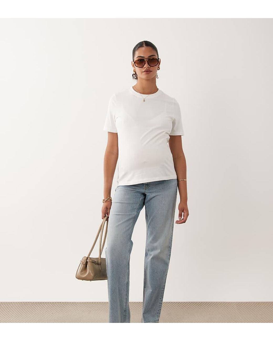 Asos Design Maternity ASOS de color White