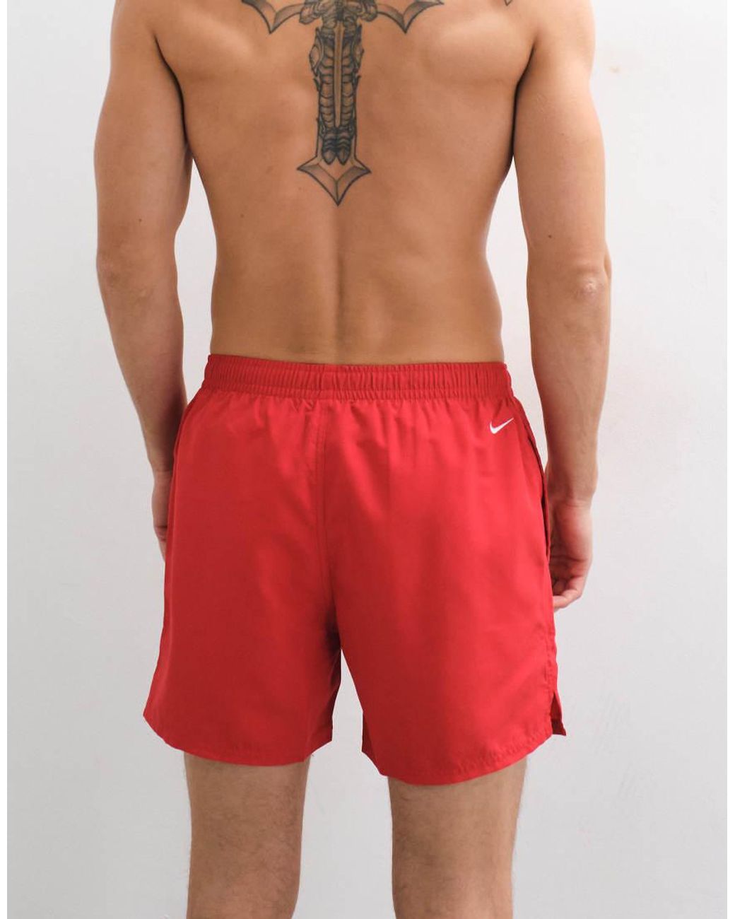 Nike Red Nike Swim 5"" Volley Short for men