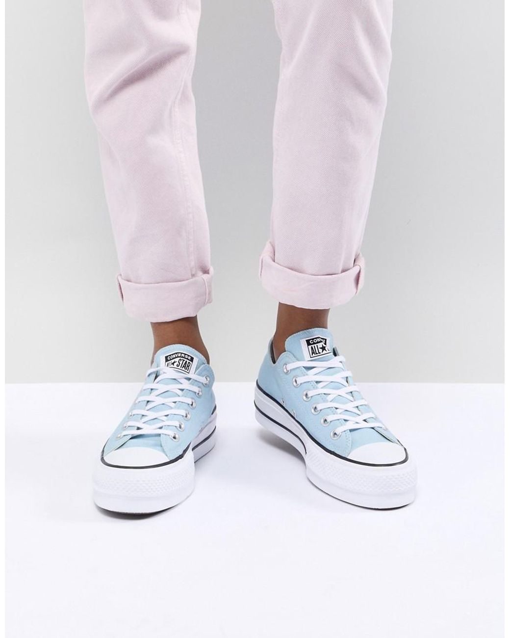 Zapatillas de deporte con plataforma en azul Chuck Taylor All Star de  Converse de color Azul | Lyst