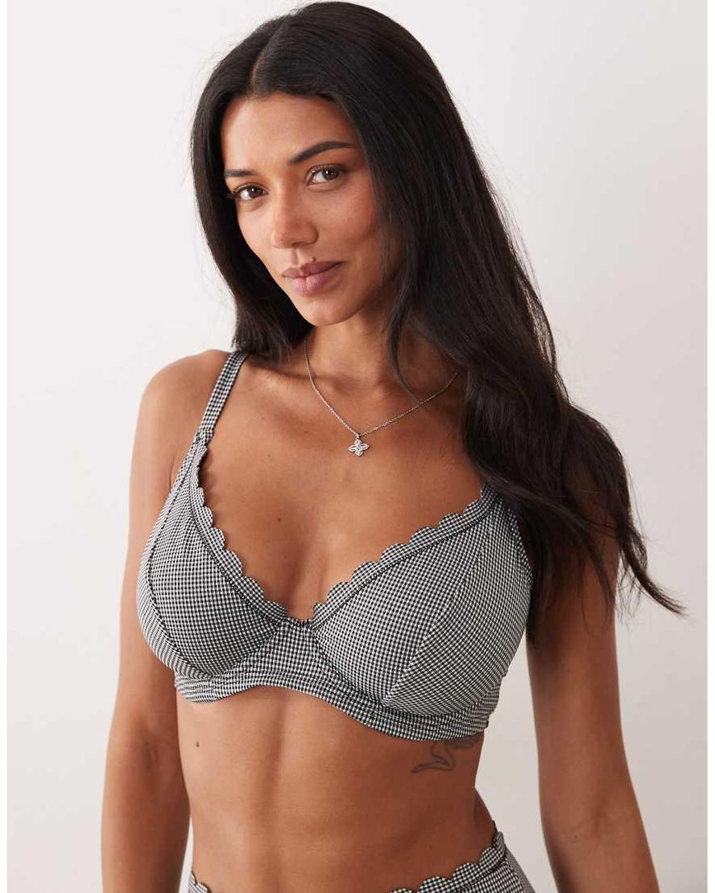 Peek & Beau Multicolor Underwire Scallop Bikini Top