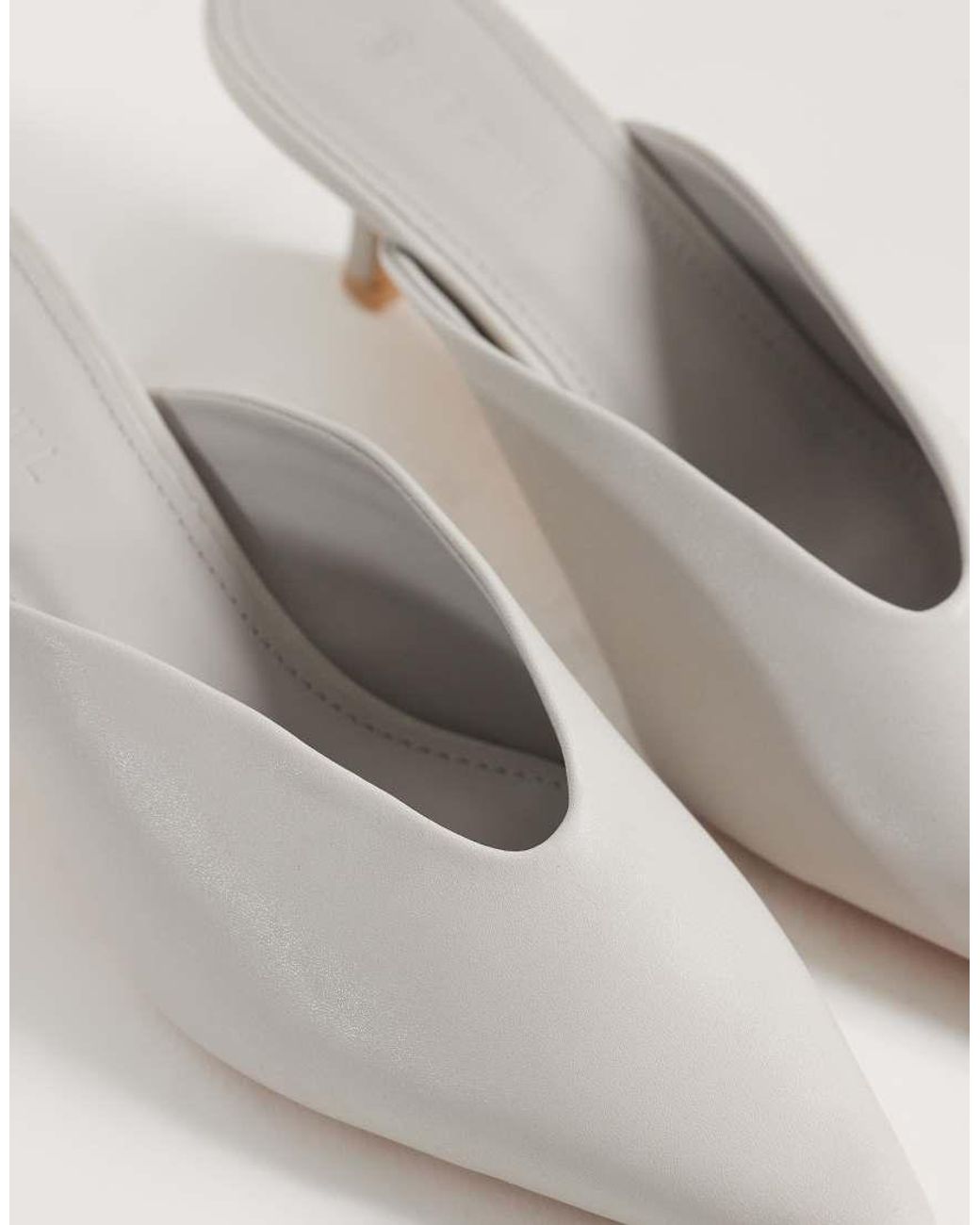 SEQWL White Maybach High Vamp Mules
